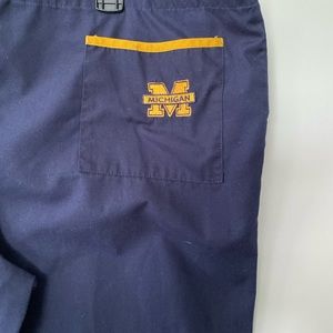 University of Michigan scrub pants